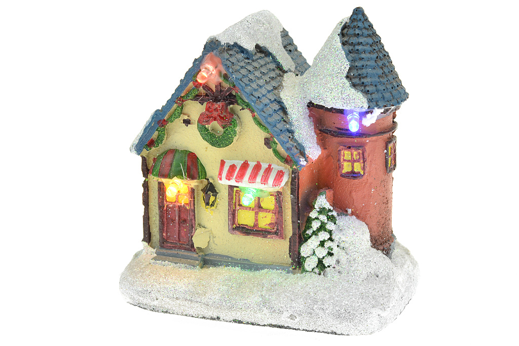 Vánoční scéna - Dům s věžičkou